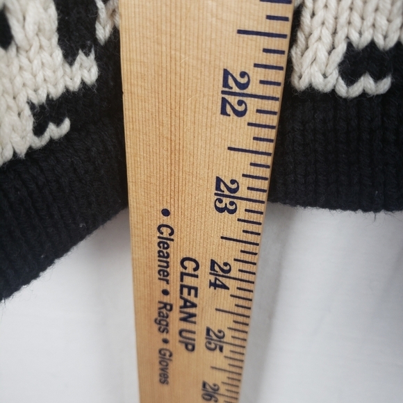 525 America Black And White Houndstooth Button Down Cardigan Sweater Sz M - Picture 8 of 9